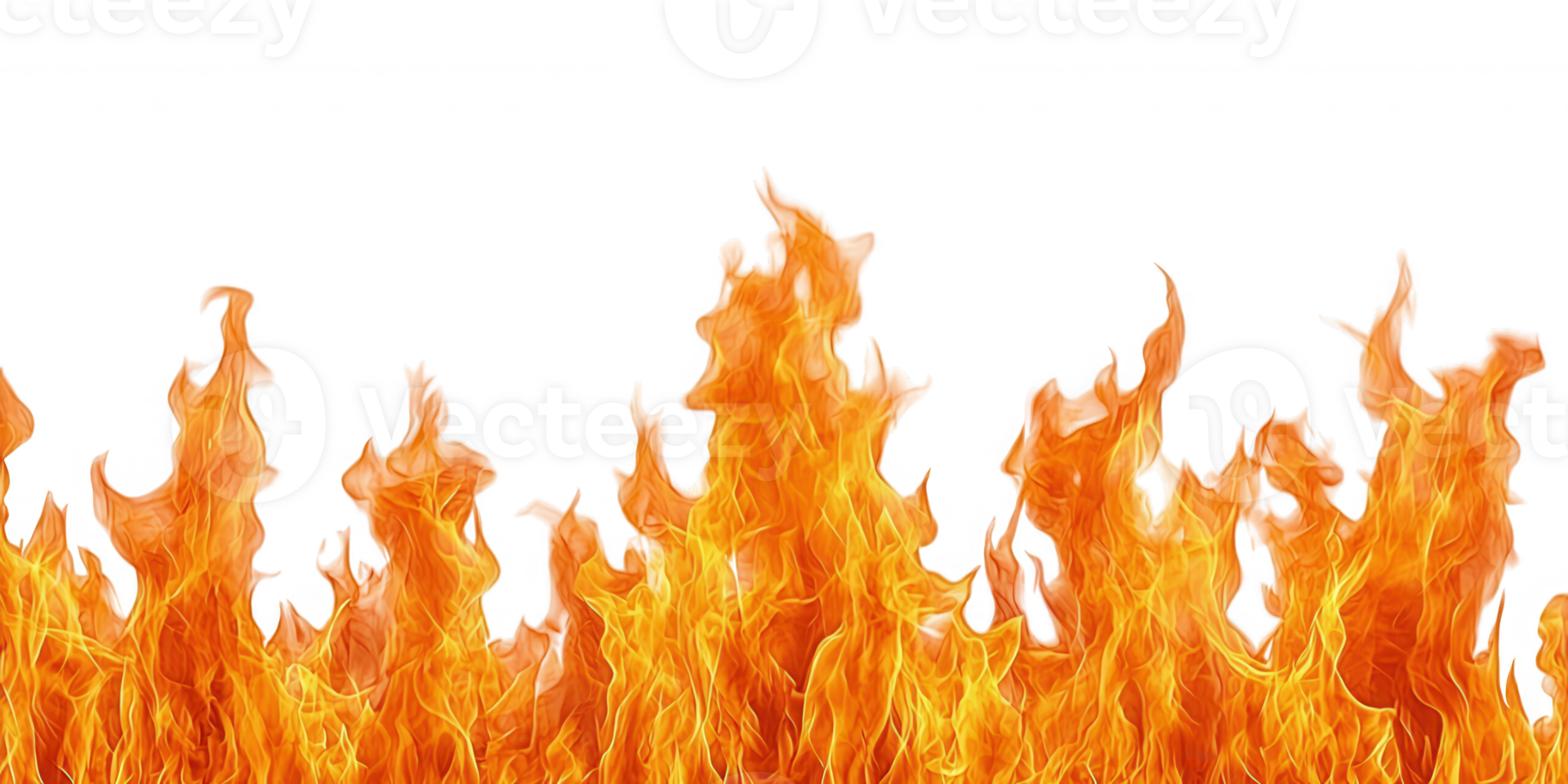 Realistic fire design blazing, transparent background ideal for visual effects and flames compositions png