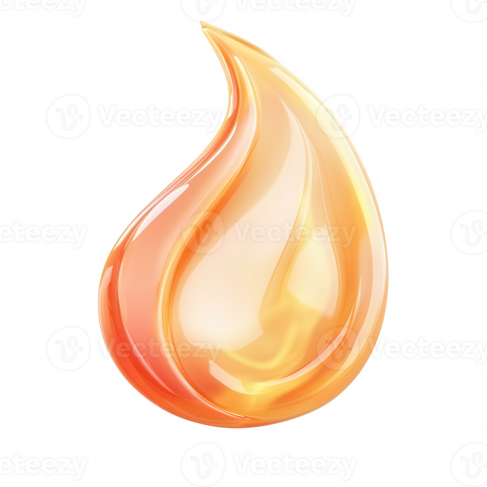 Peach colored abstract swirling shape 3d icon on transparent background, perfect modern and minimalist designs png