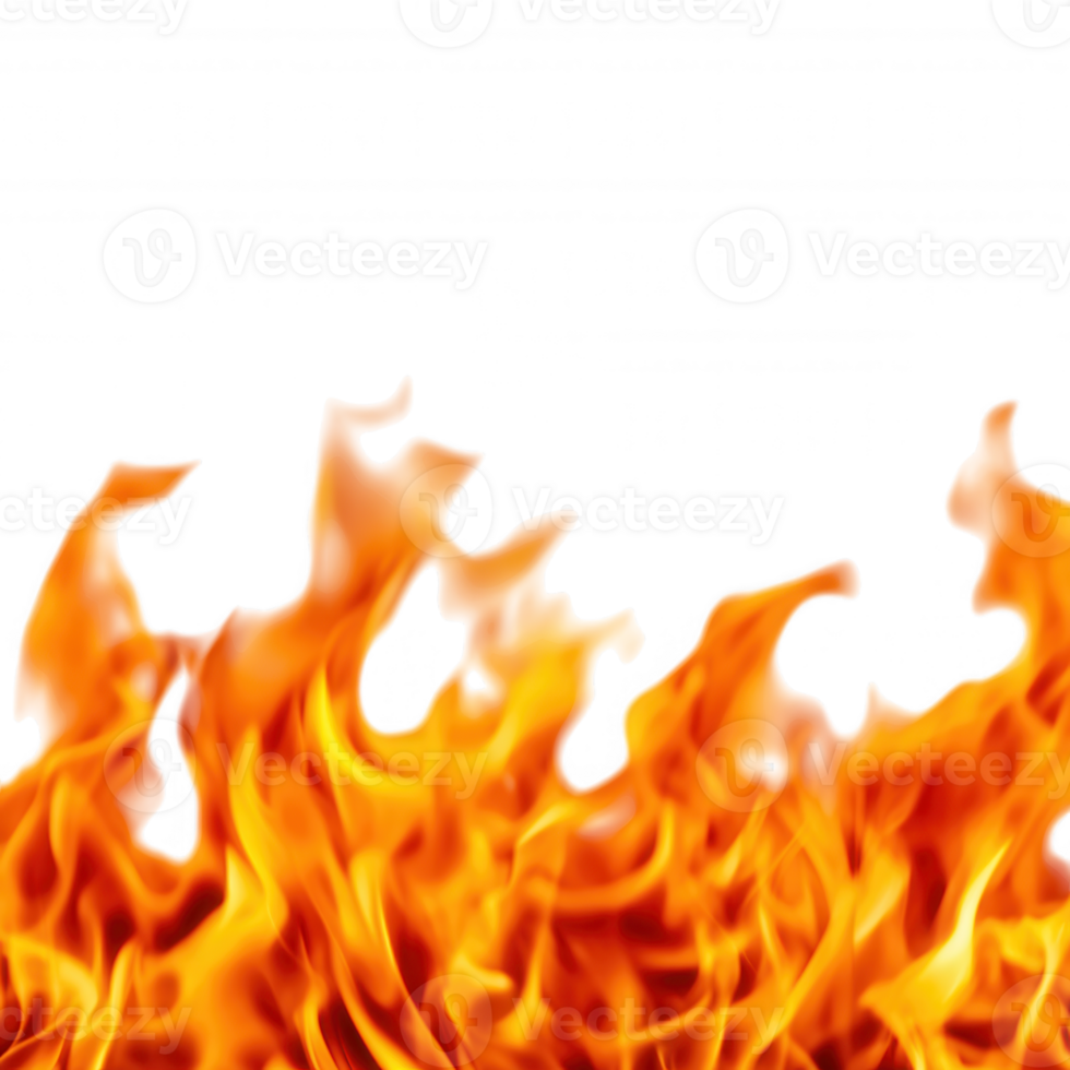 Realistic fire flames blazing, transparent design ideal for visual effects and background compositions png