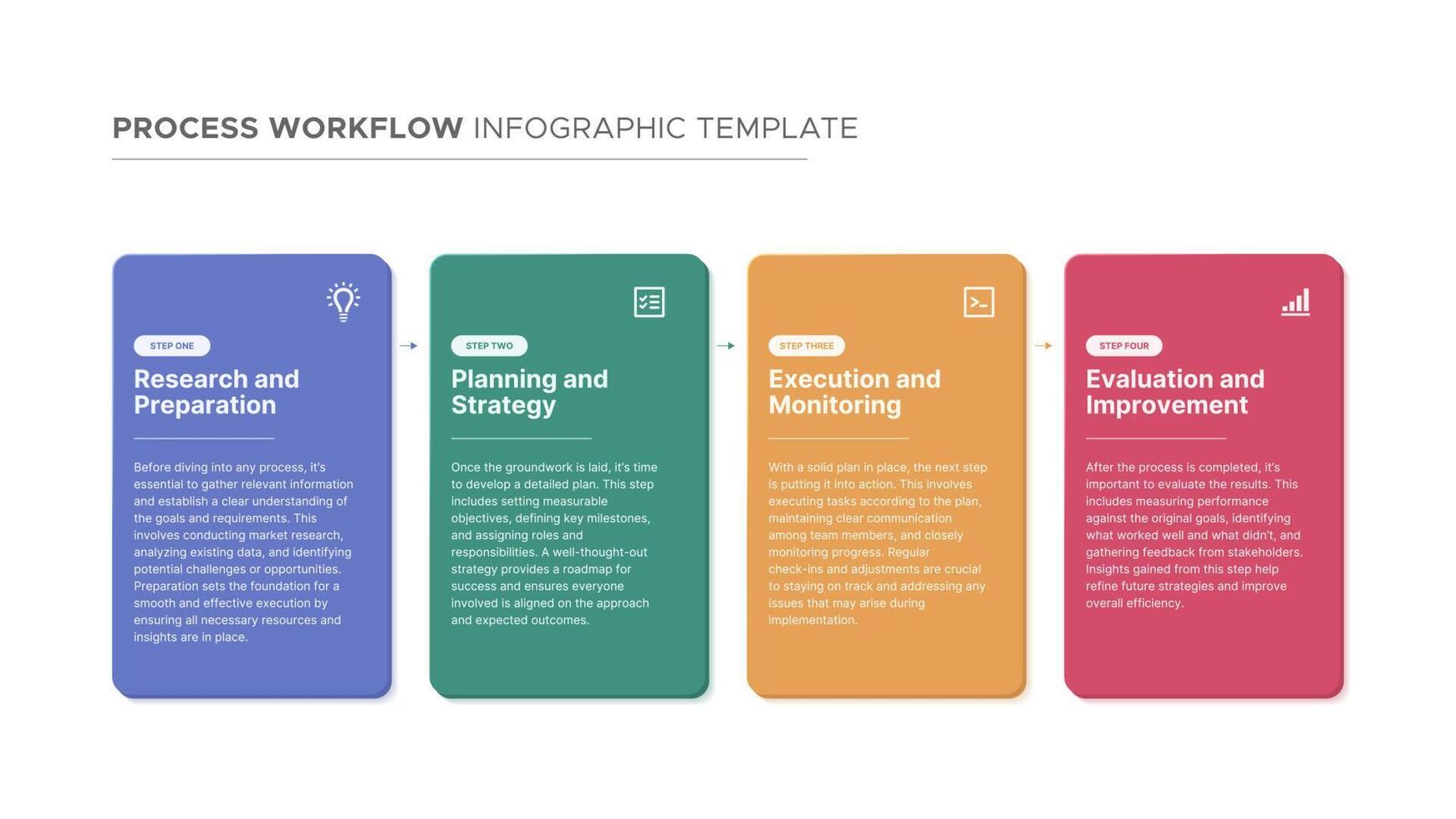 Four 4 Steps Options Business Infographic Modern Design Template vector