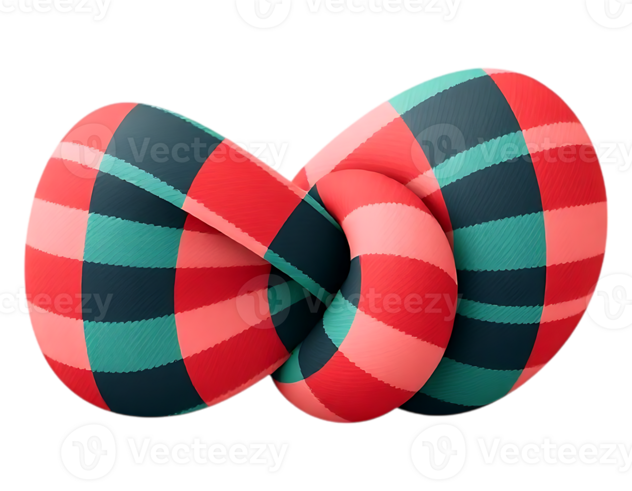 3D Rendered Plaid Fabric Knot png
