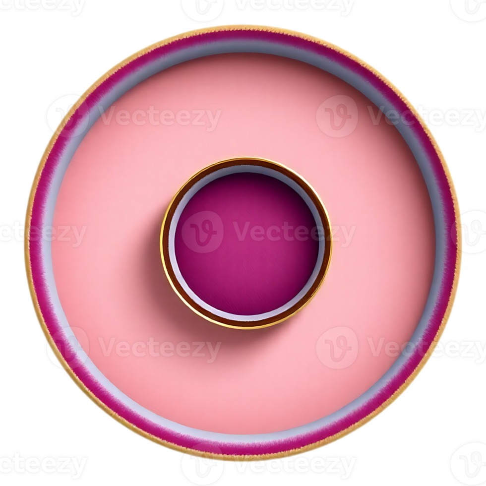 Abstract Circular Composition with Pink, Purple, and Gold Accents png
