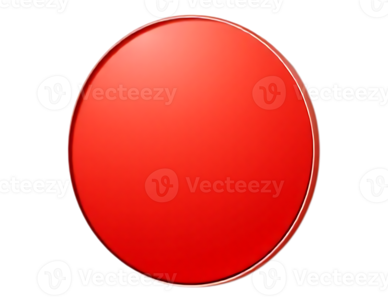 Glossy Red Circular Element png