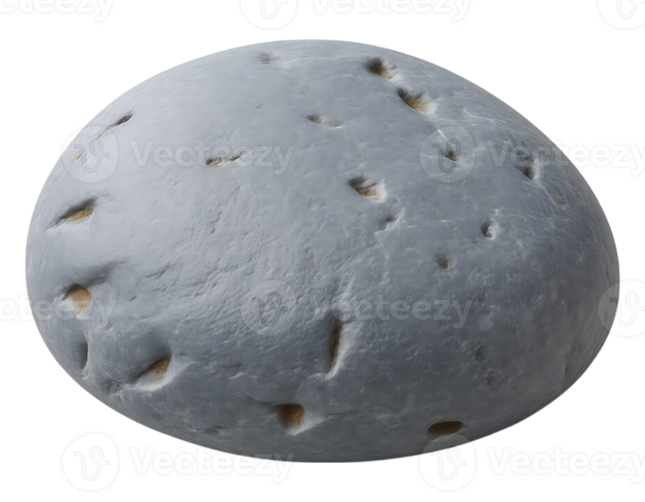 Closeup of a smooth grey weathered stone png