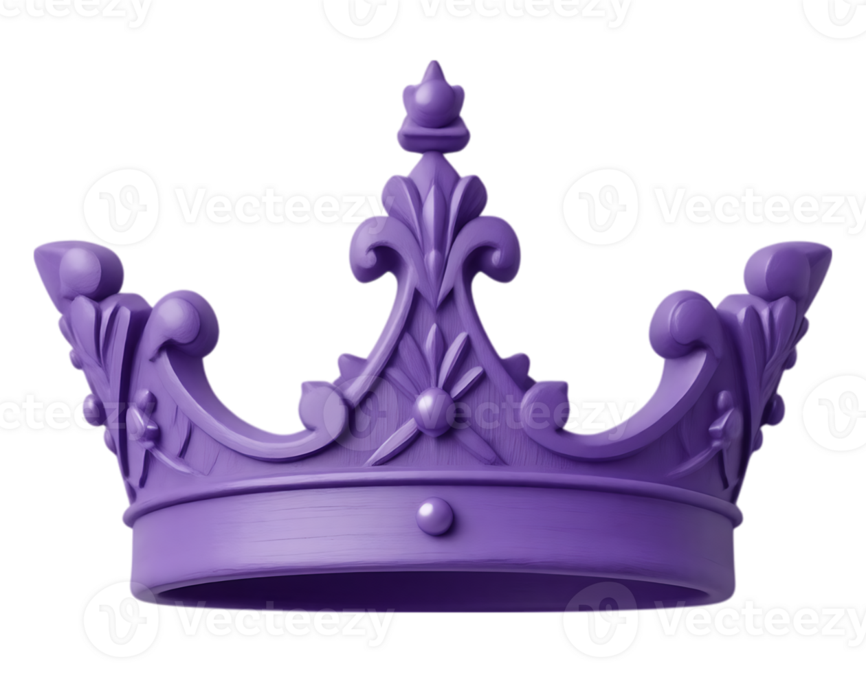Purple Royal Crown for Royalty and Ceremonial Use png