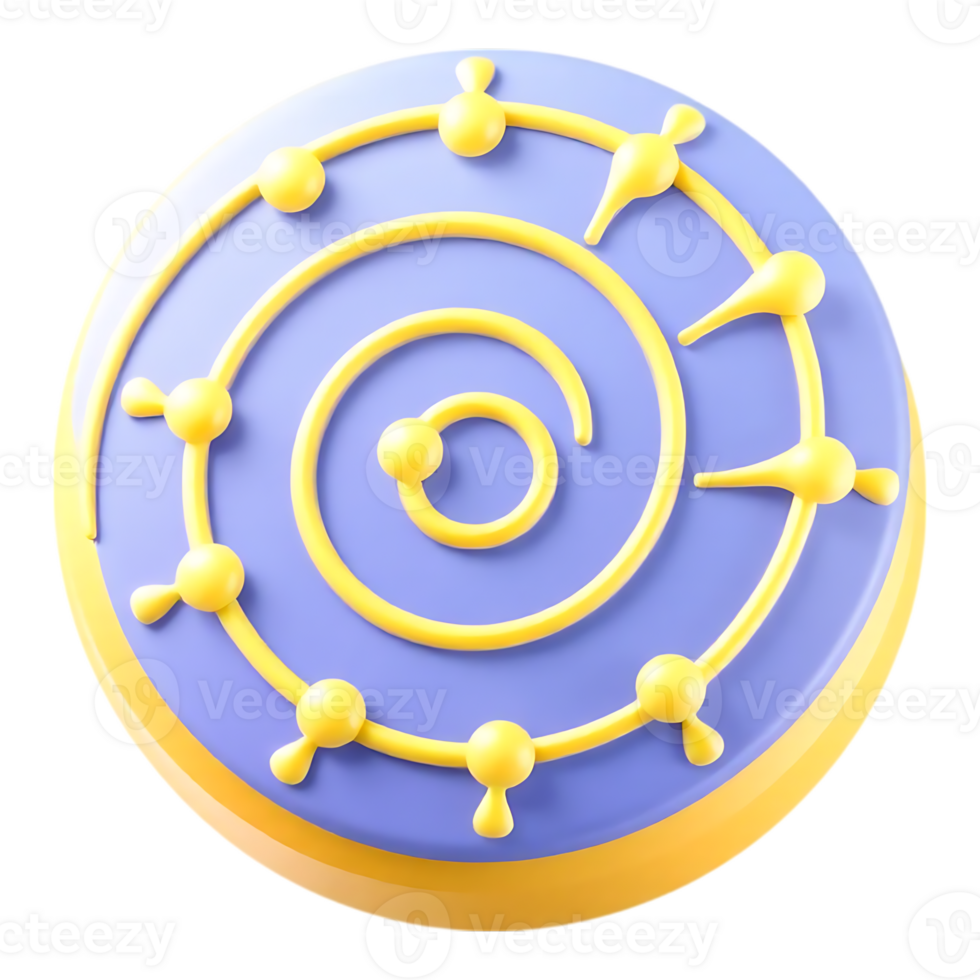 3D Circular Timeline Infographic png