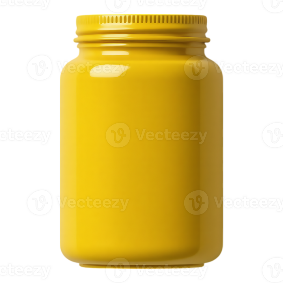 Yellow Jar with Lid png