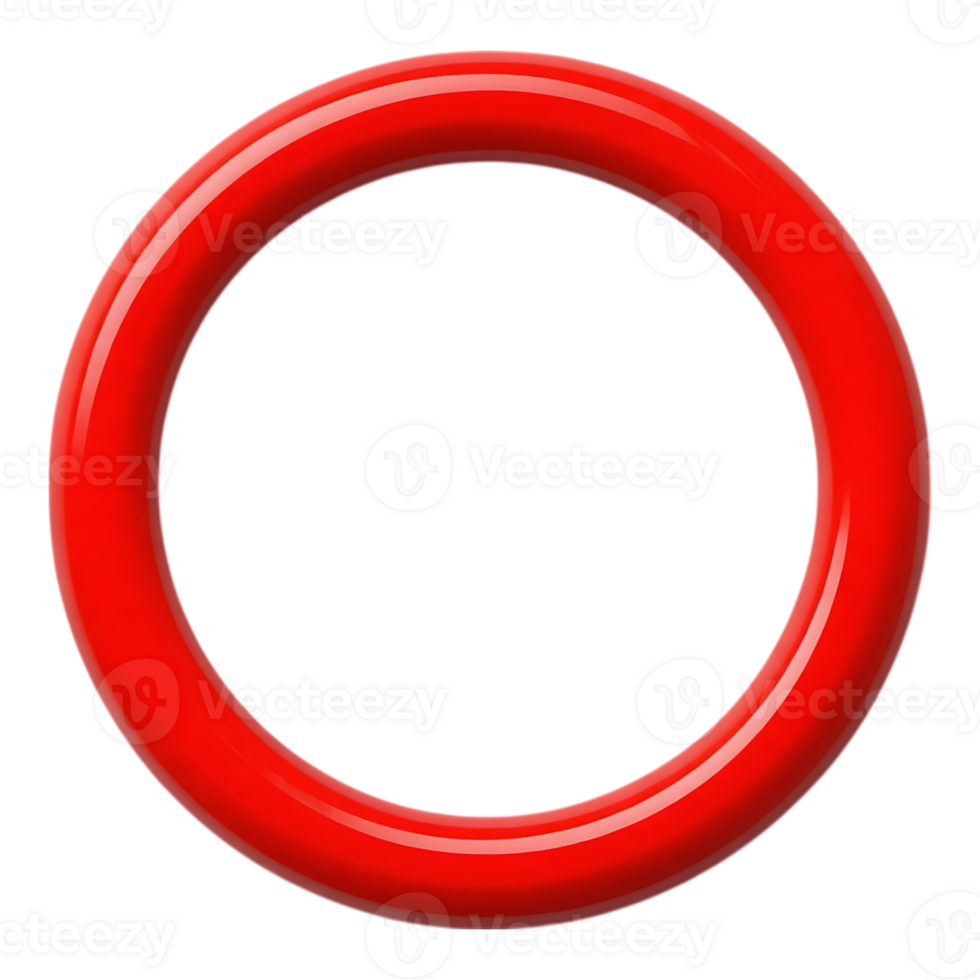 Glossy Red Ring png