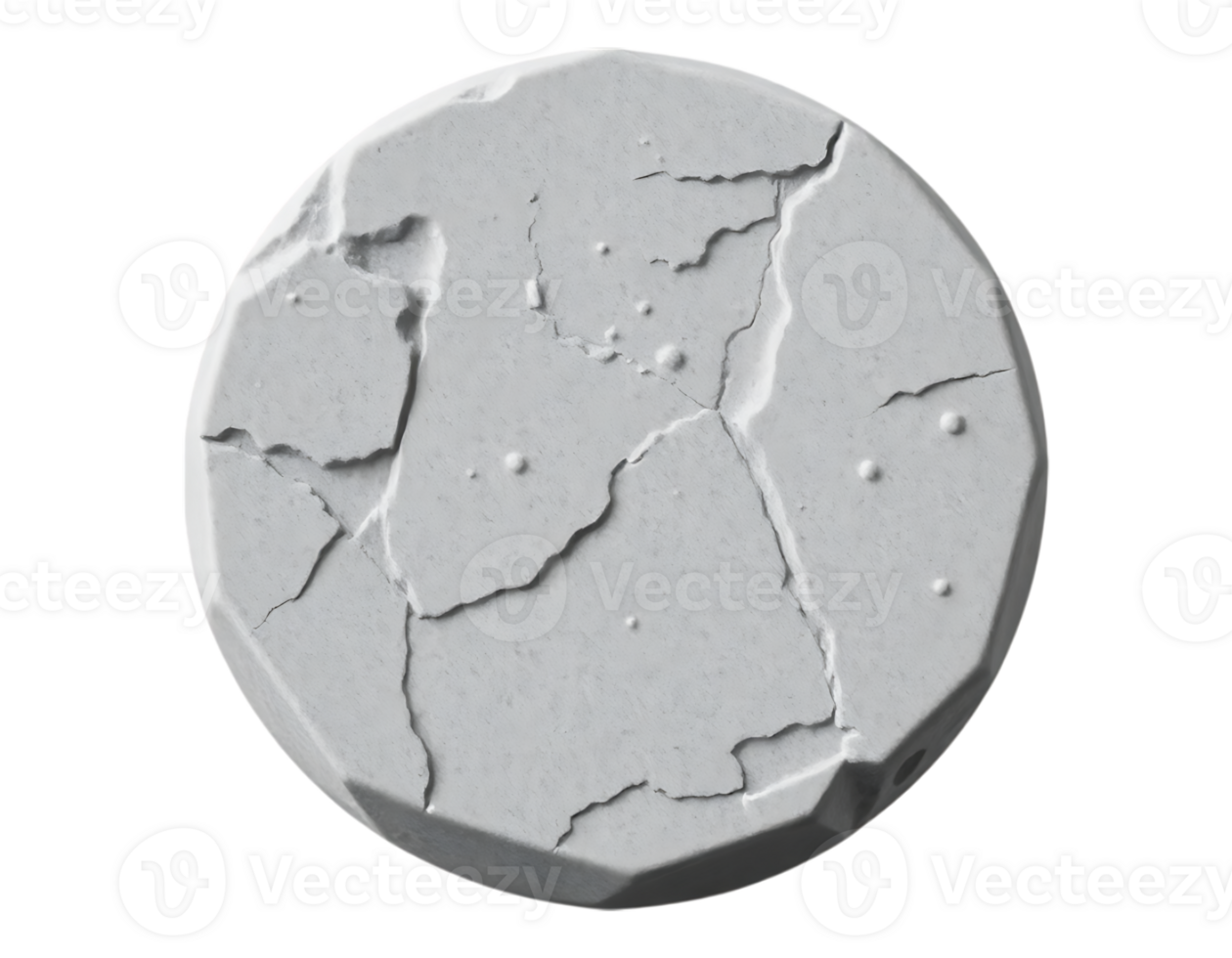 Cracked Stone Surface with Detailed Texture png