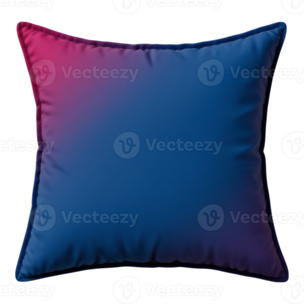 Gradient Blue and Pink Square Pillow png
