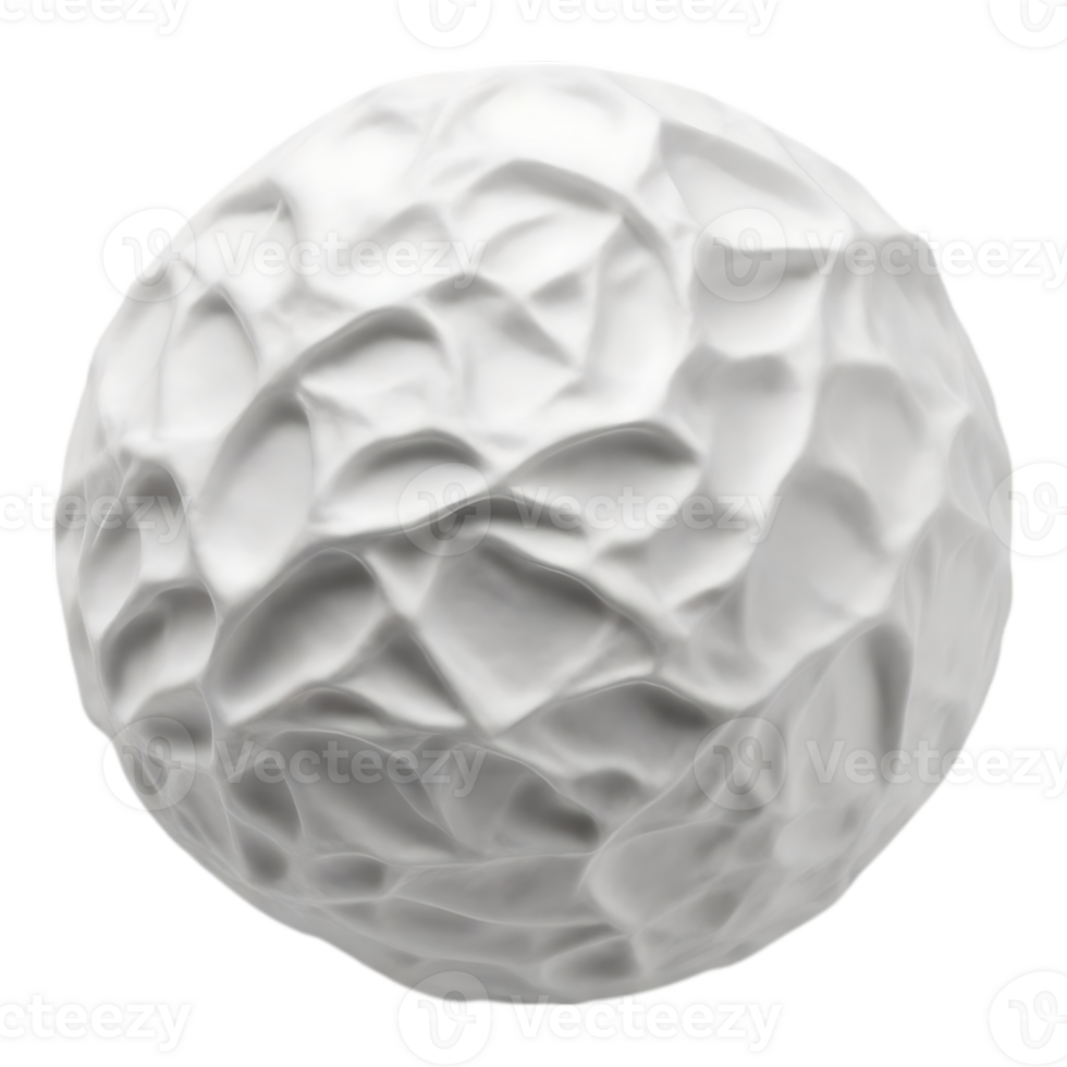 Textured Sphere with Surface Irregularities png