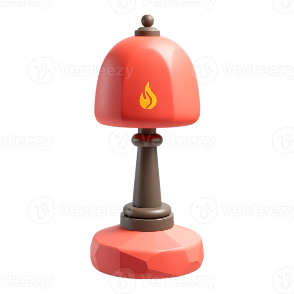 3D Cartoon Fire Extinguisher Icon png