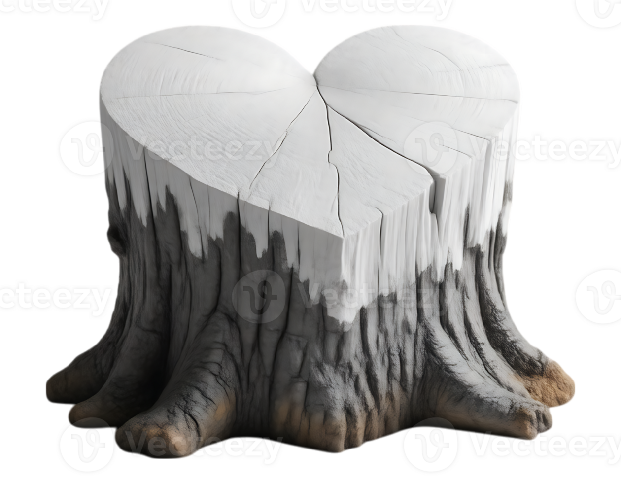 Heart-Shaped Tree Stump png