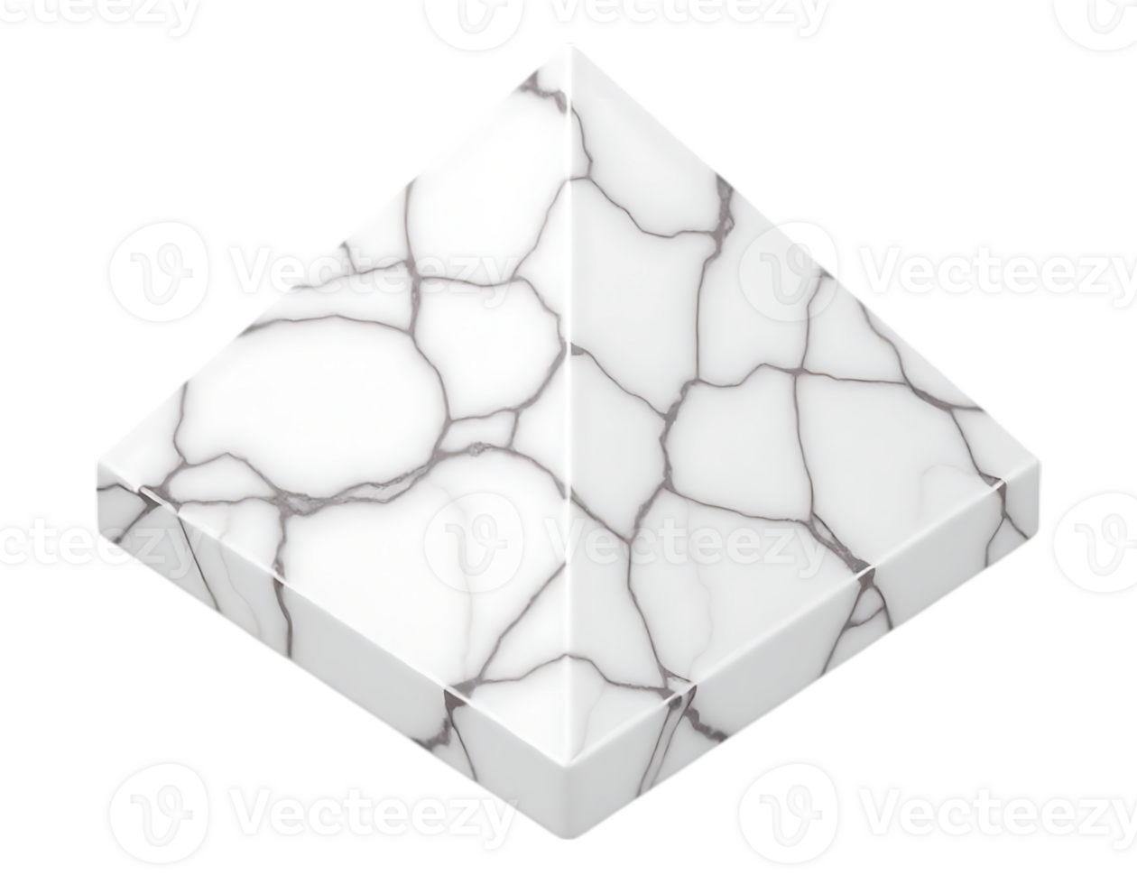 Isometric Marble Pyramid png