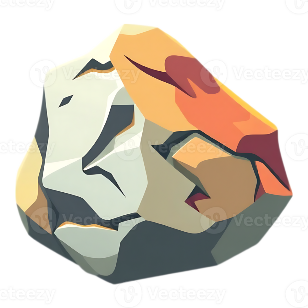Stone Lion Head png