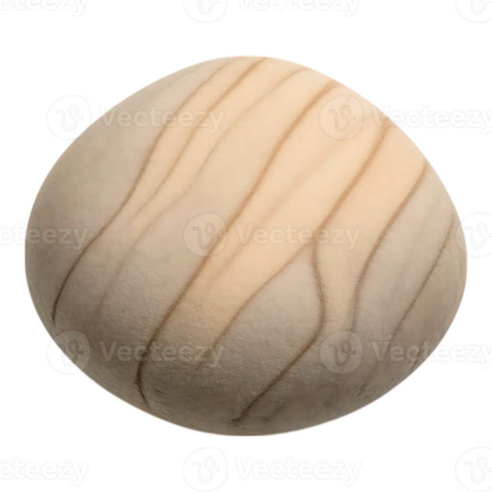 Smooth, Sandstone-Like Pebble with Swirling Grain Texture png