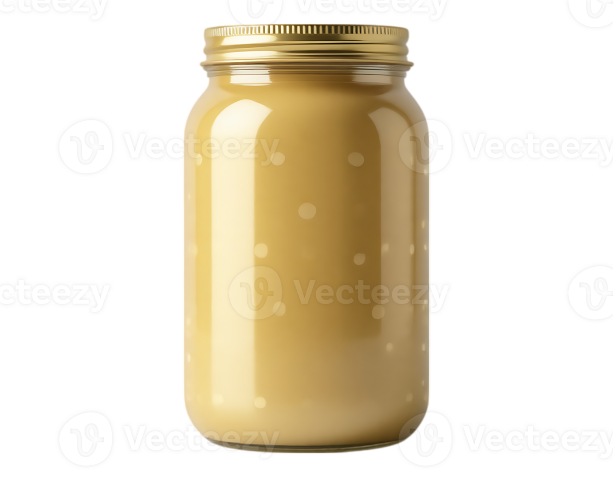 Jar of Sauce with Golden Lid png