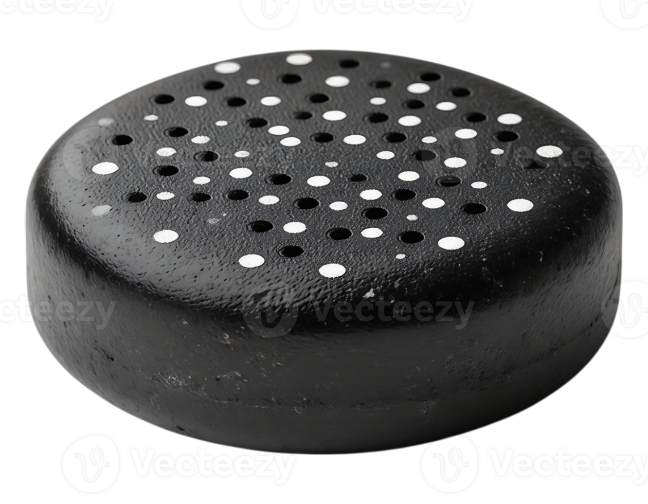 Black Perforated Object with Circular Holes png