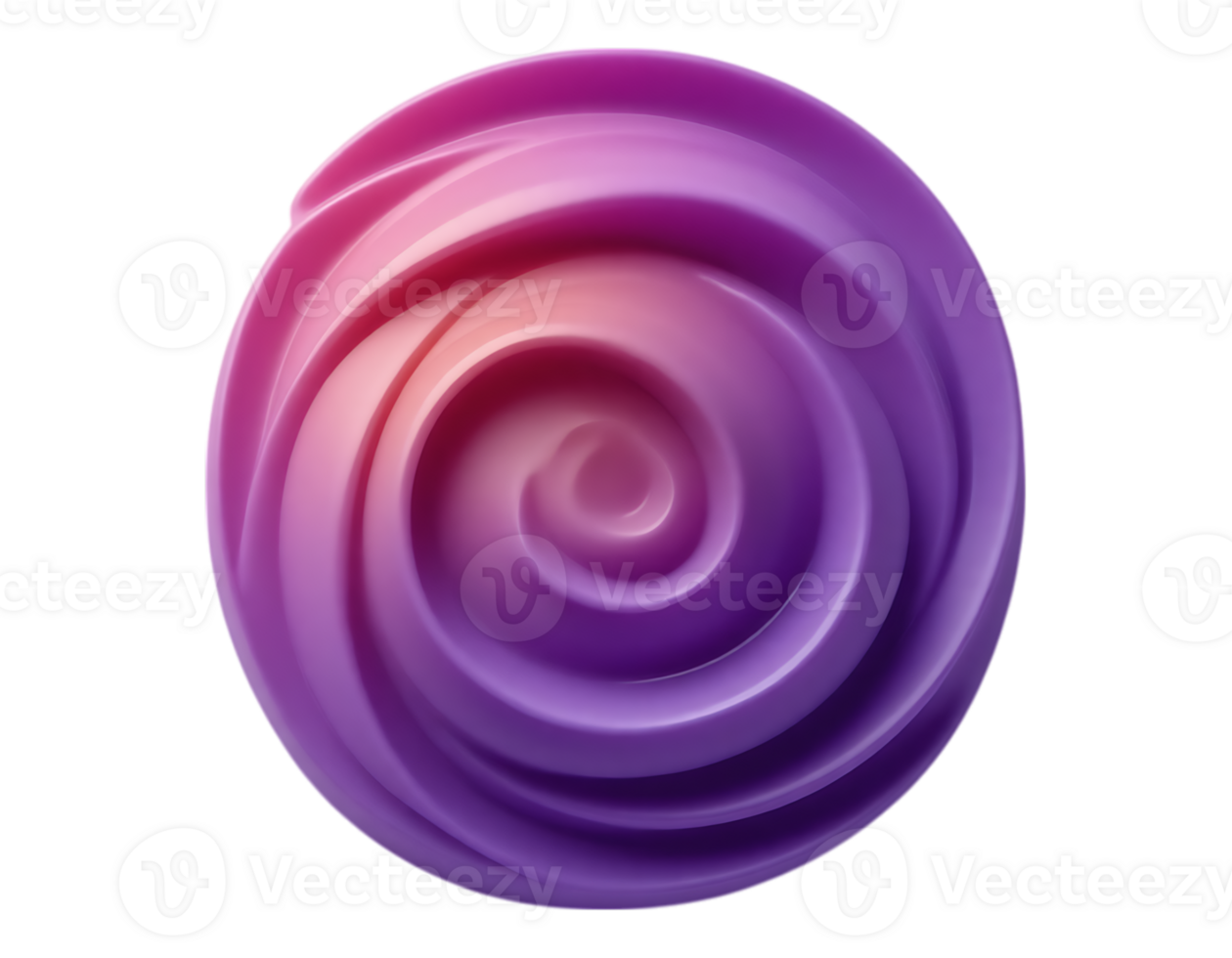 Swirling Rose Shape in Gradient Colors png