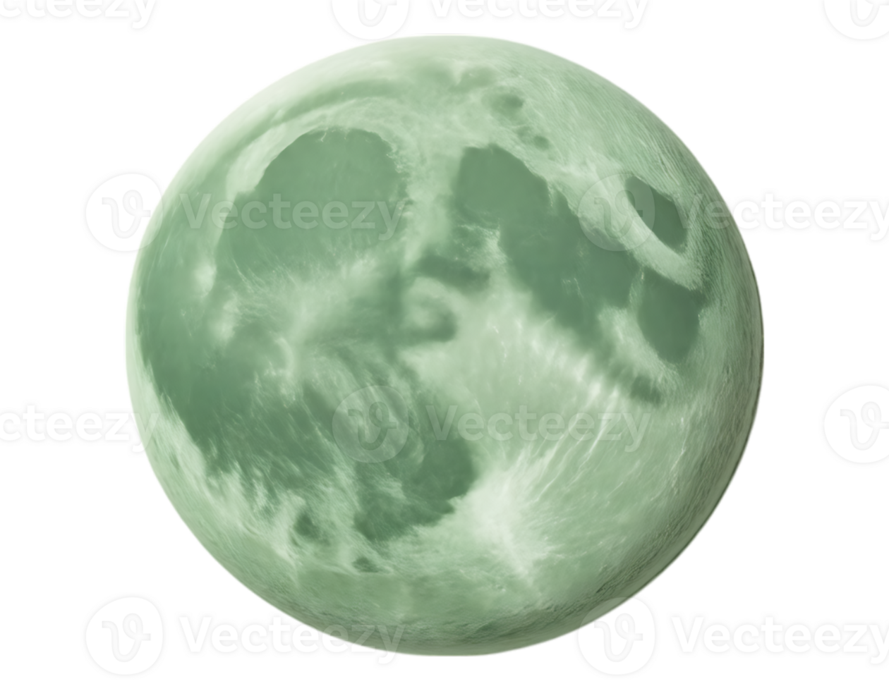 Emerald Moon with Crater Detail png
