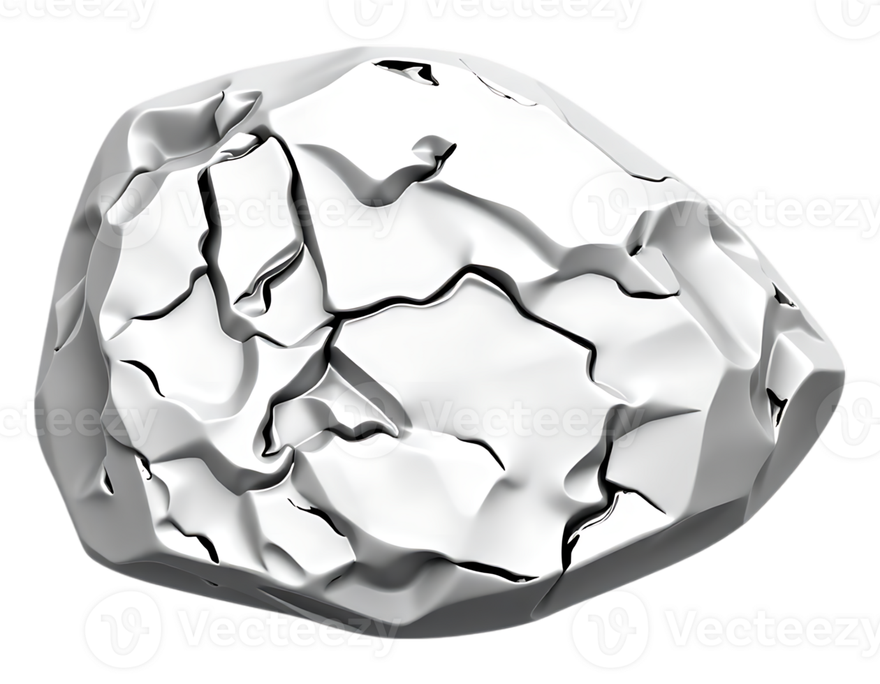 Textured White Stone with Fractures png