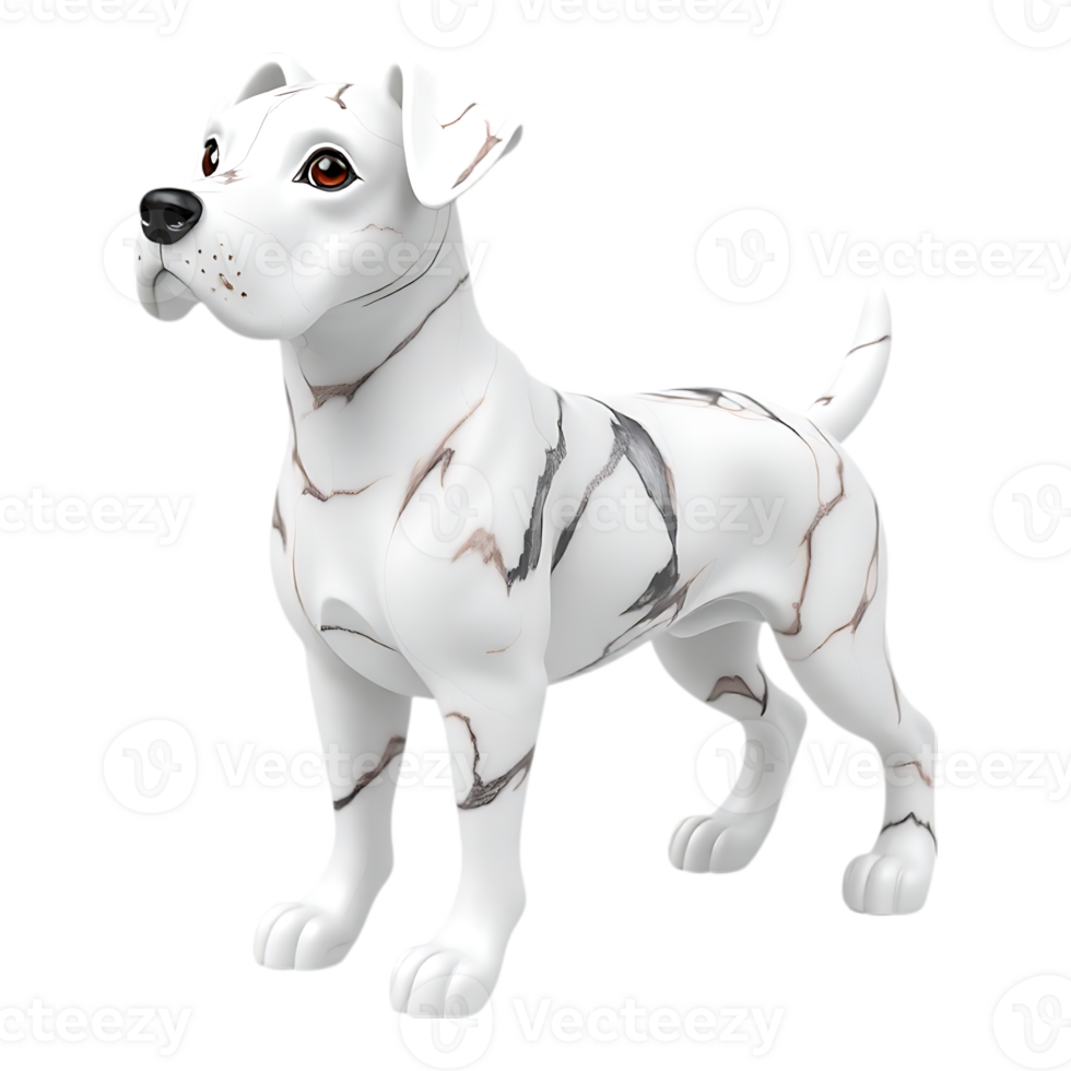 3D Cartoon Dog Statue png