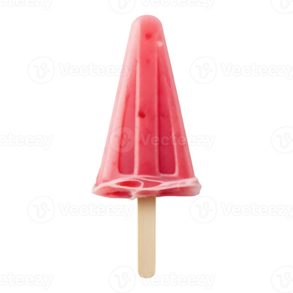 Strawberry Popsicle on a Stick png