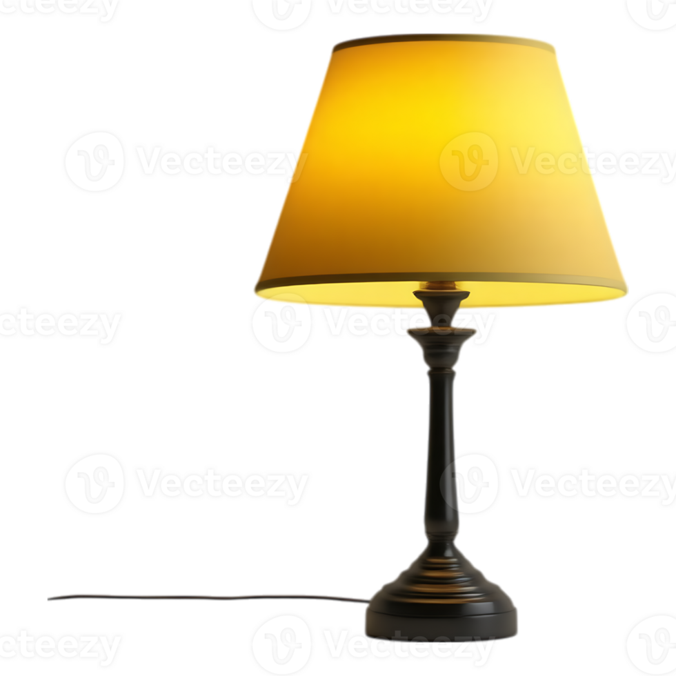 Elegant Table Lamp with Warm Glow png