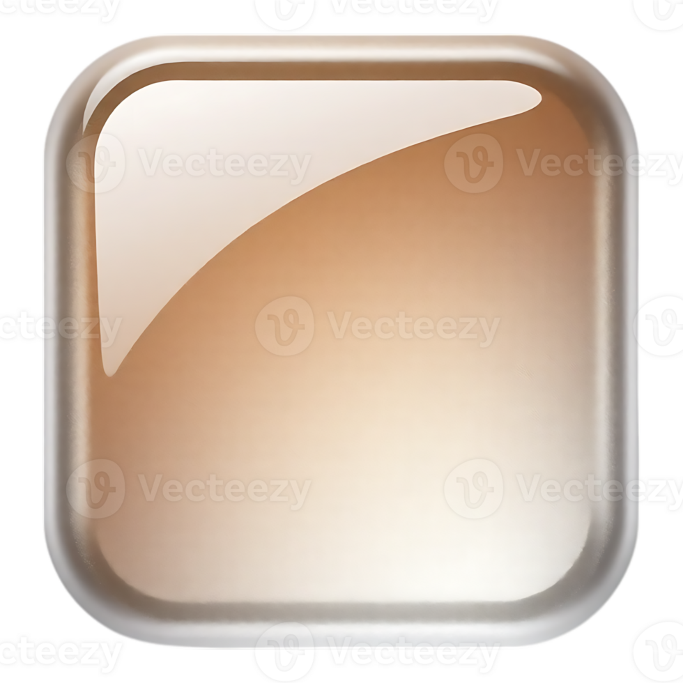 Glossy Rounded Square Button png