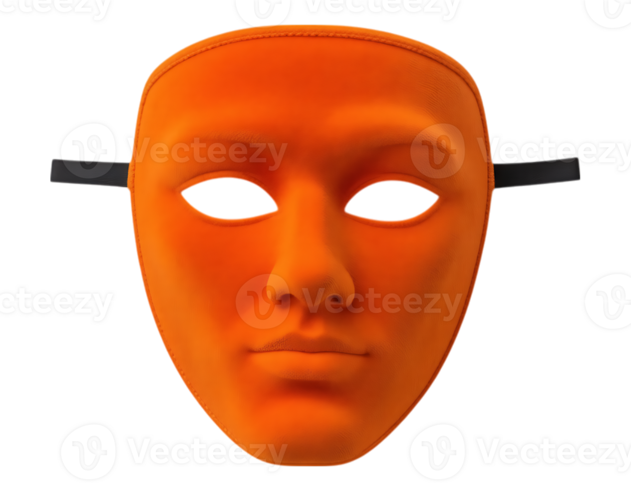 Orange Anonymous Mask png