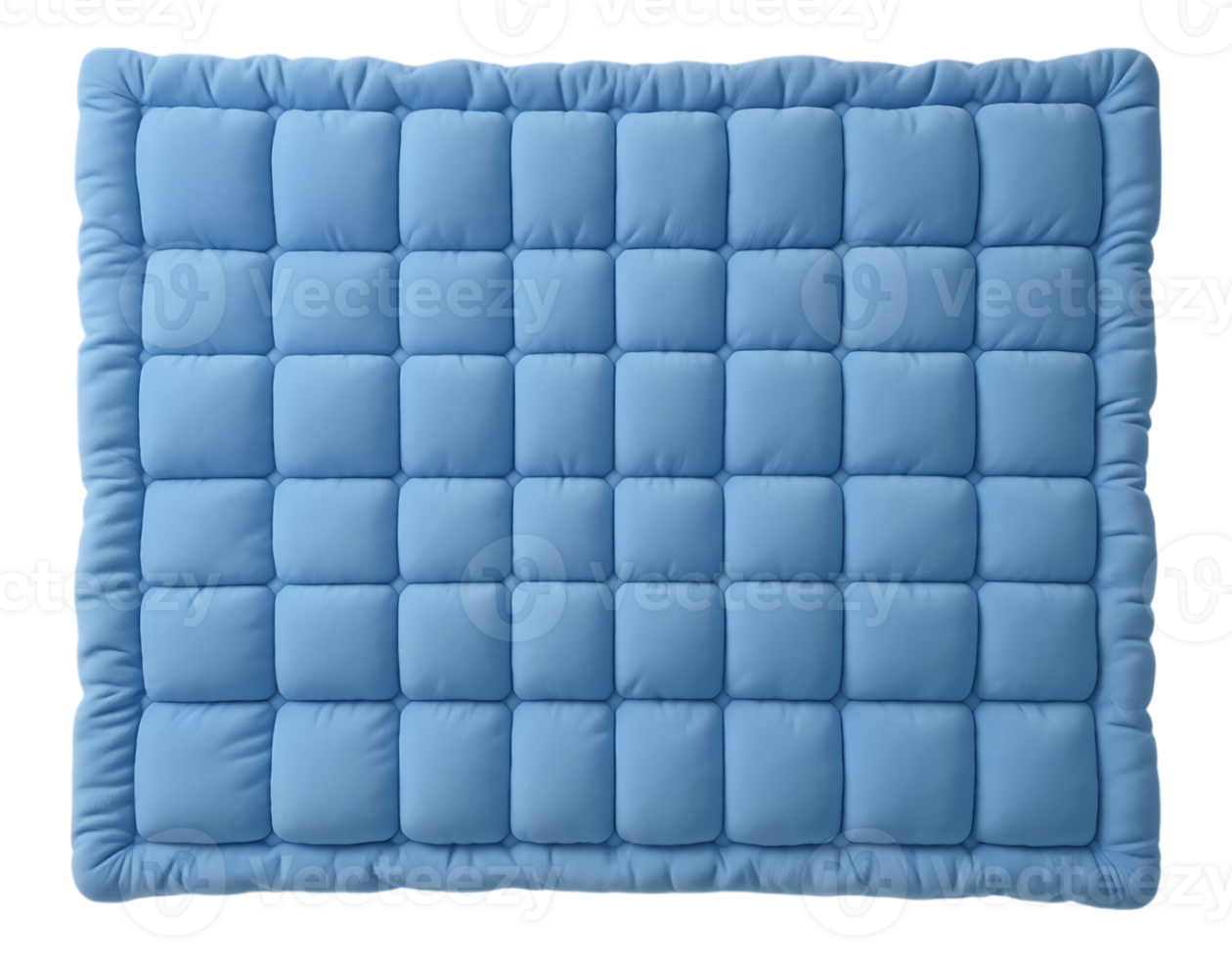 Sky Blue Quilted Square Pillow Pad png