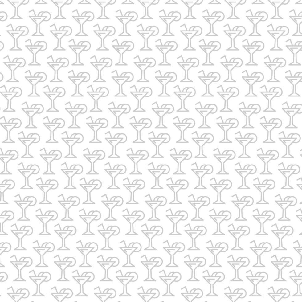 Martini Cocktail Pattern for Celebratory and Party Themes vector