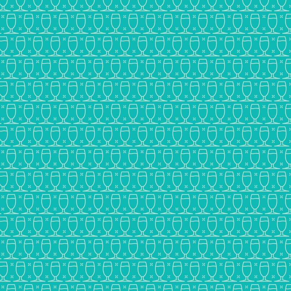 Elegant Wine Glass Repeating Pattern vector