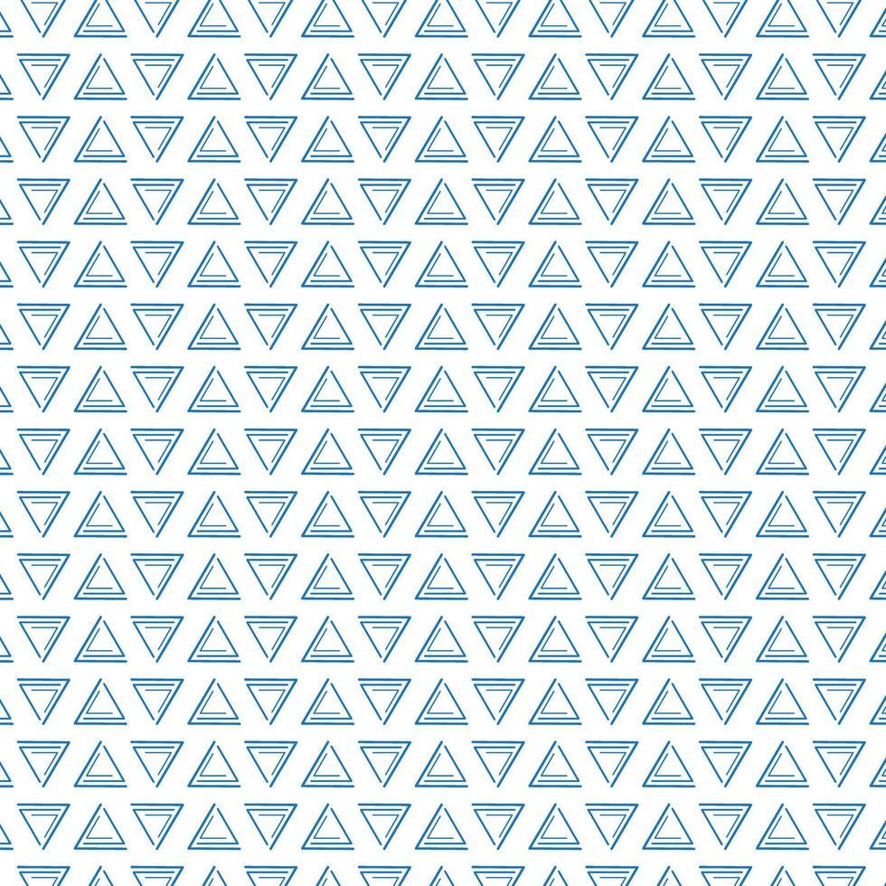 Geometric Triangle Pattern with blue color vector
