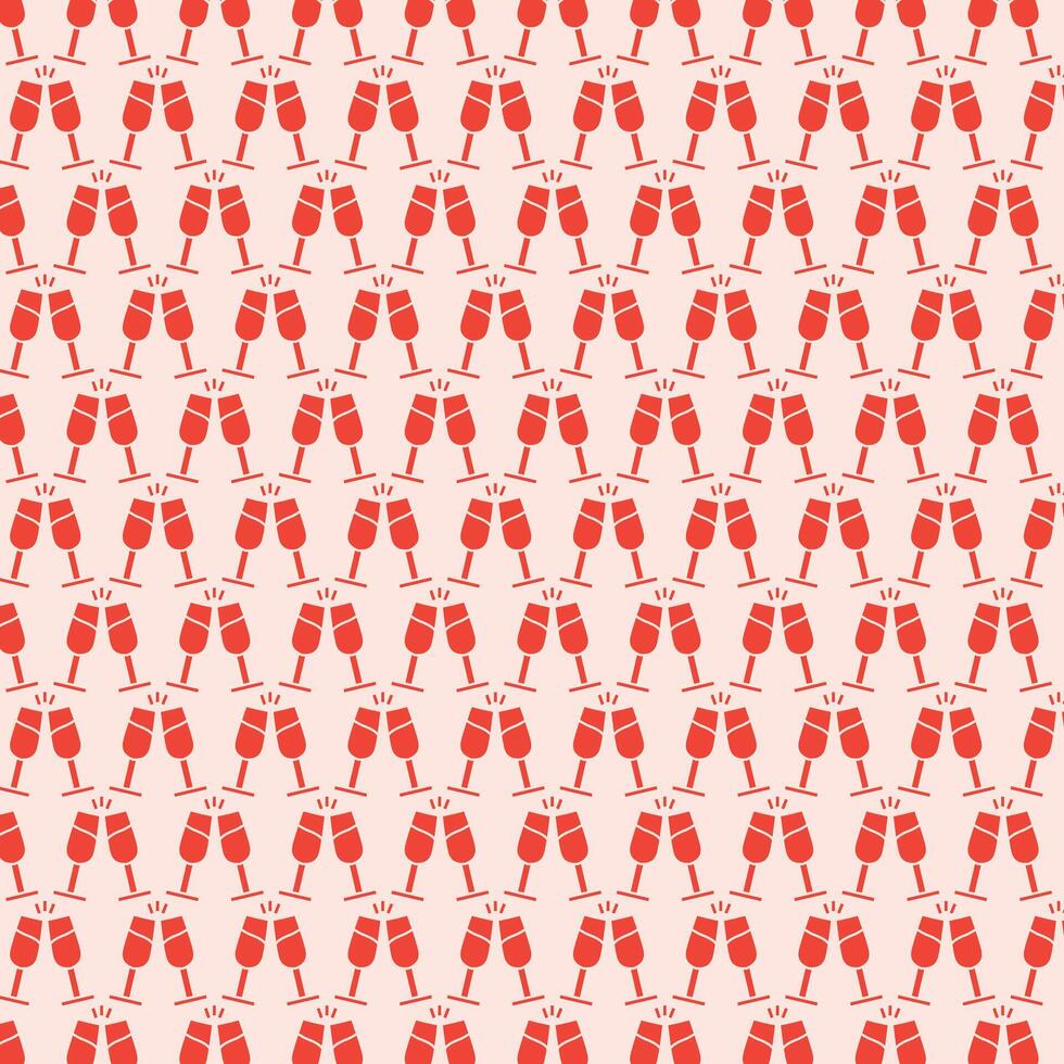 Champagne Toast Pattern for Celebrations vector