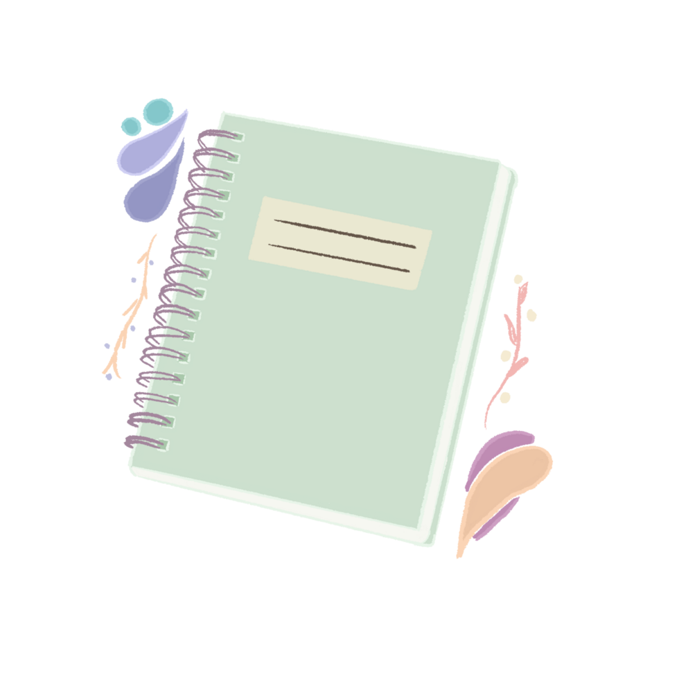 the green notebook png