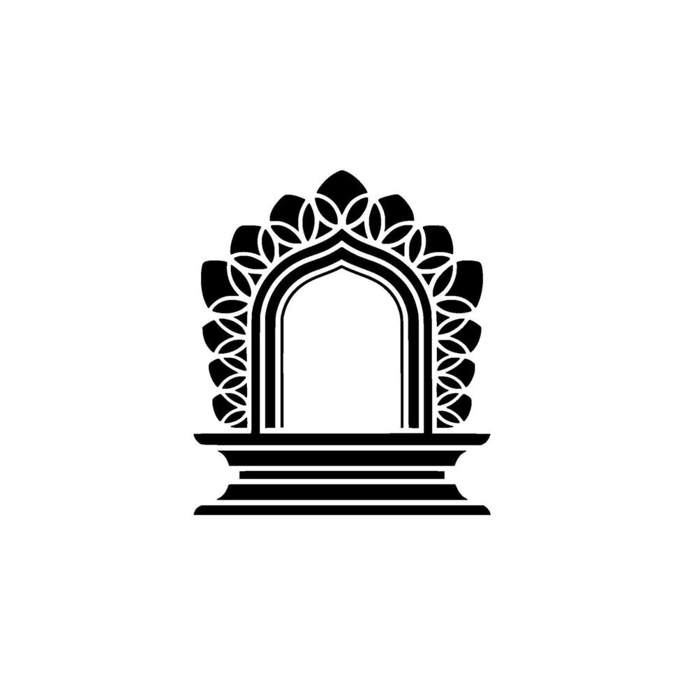 Intricate Archway, Geometric Ornamentation, Minimalist - Arch vector