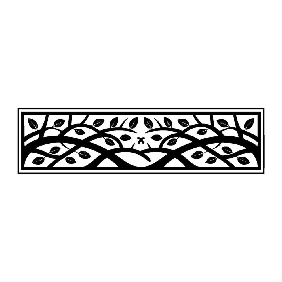Geometric Tree Silhouette, Minimalist vector