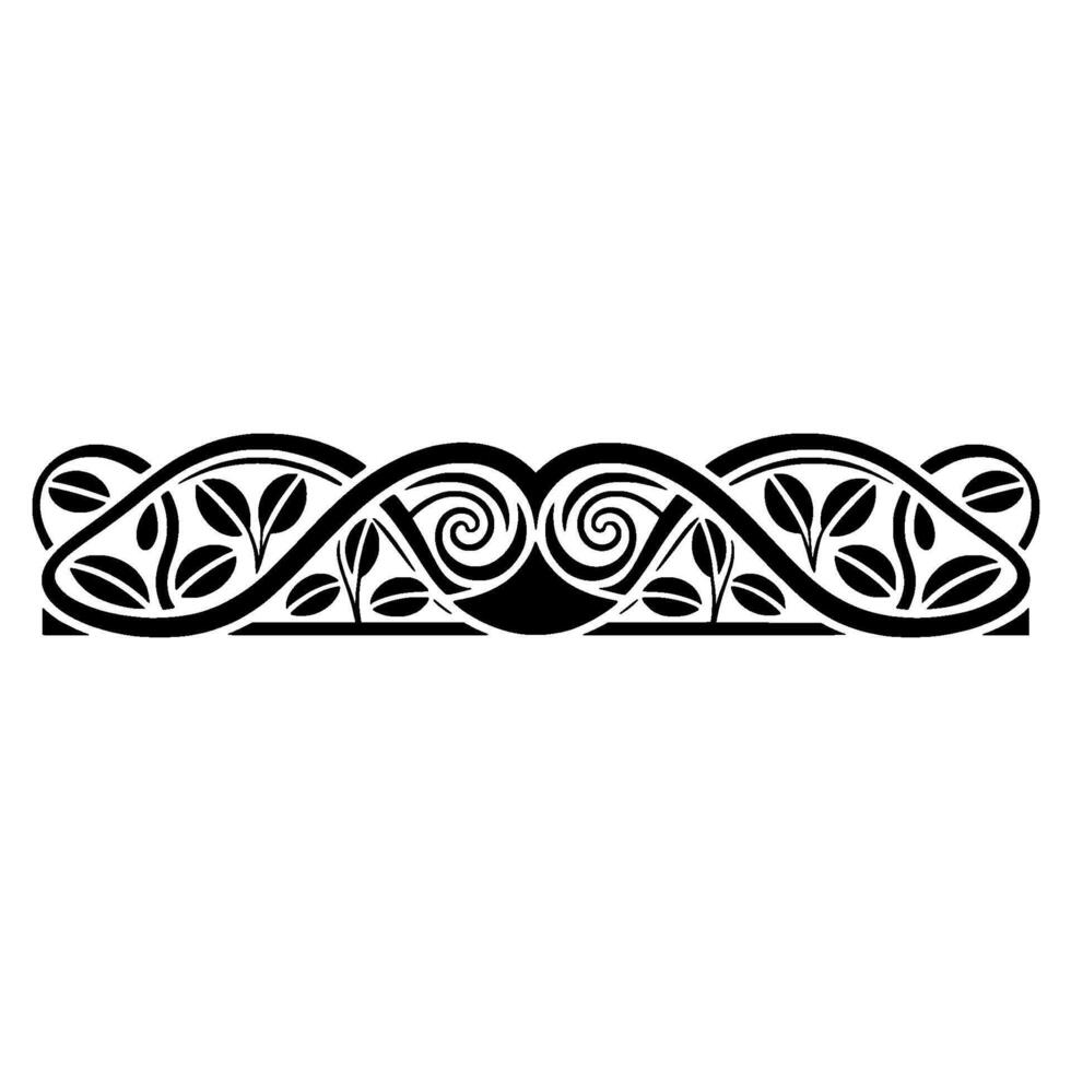 Elegant Vintage Border, Decorative Swirls, Classical vector