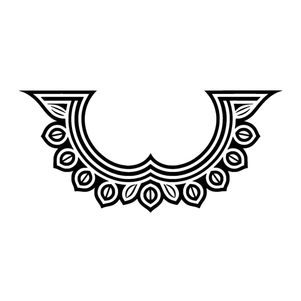 Intricate Tribal Necklace, Geometric Ornamentation vector