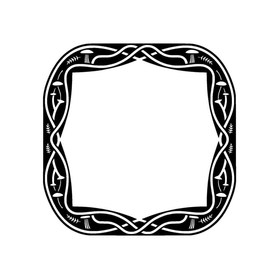 Ornate Celtic Frame, Vintage, Elegant Border - Intricate vector
