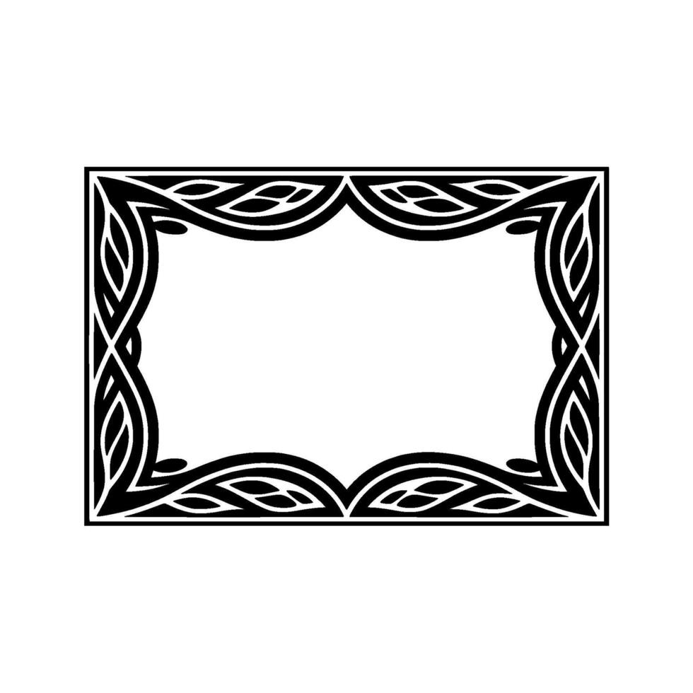 Celtic Frame with Pearl Accents Vintage Element vector