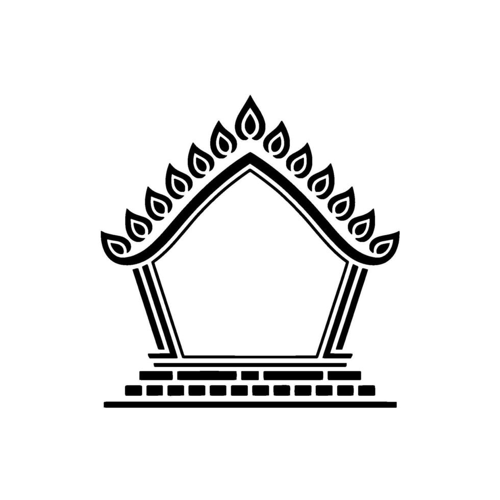 Geometric Archway, Minimalist, Sacred Symbol vector