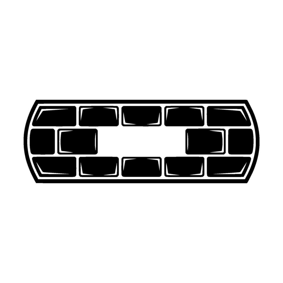Geometric Brick Pattern, Minimalist, Modern Abstract vector