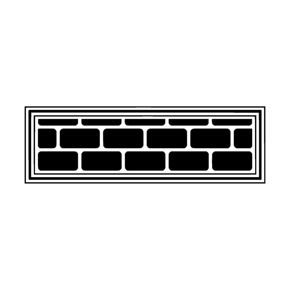 Geometric Brick Wall, Minimalist, Modern Texture vector