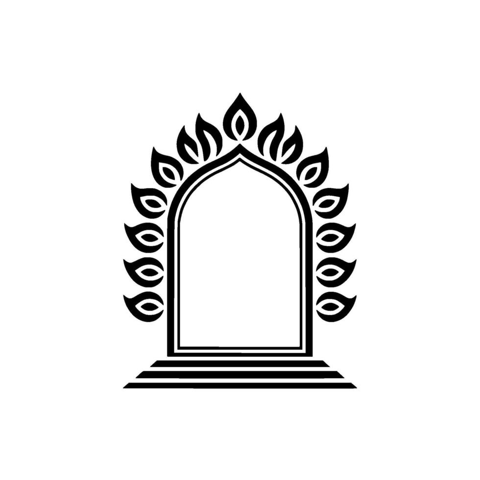 Intricate Archway, Minimalist, Symbolic Portal, Arch vector