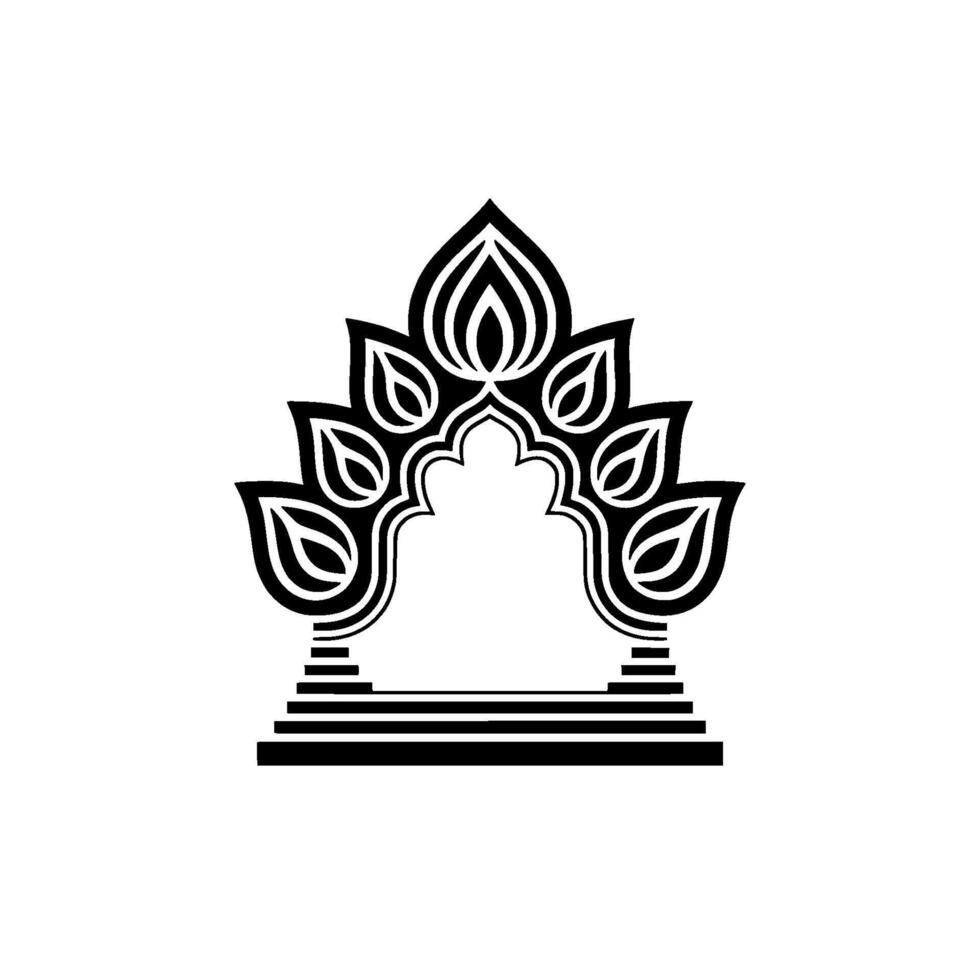 Geometric Tree Emblem, Minimalist, Symbolic Growth, Abstract vector