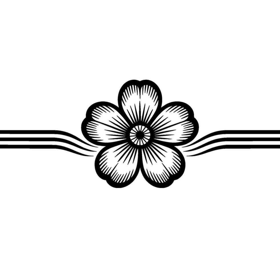 Elegant Floral Emblem, Minimalist, Serene Composition vector