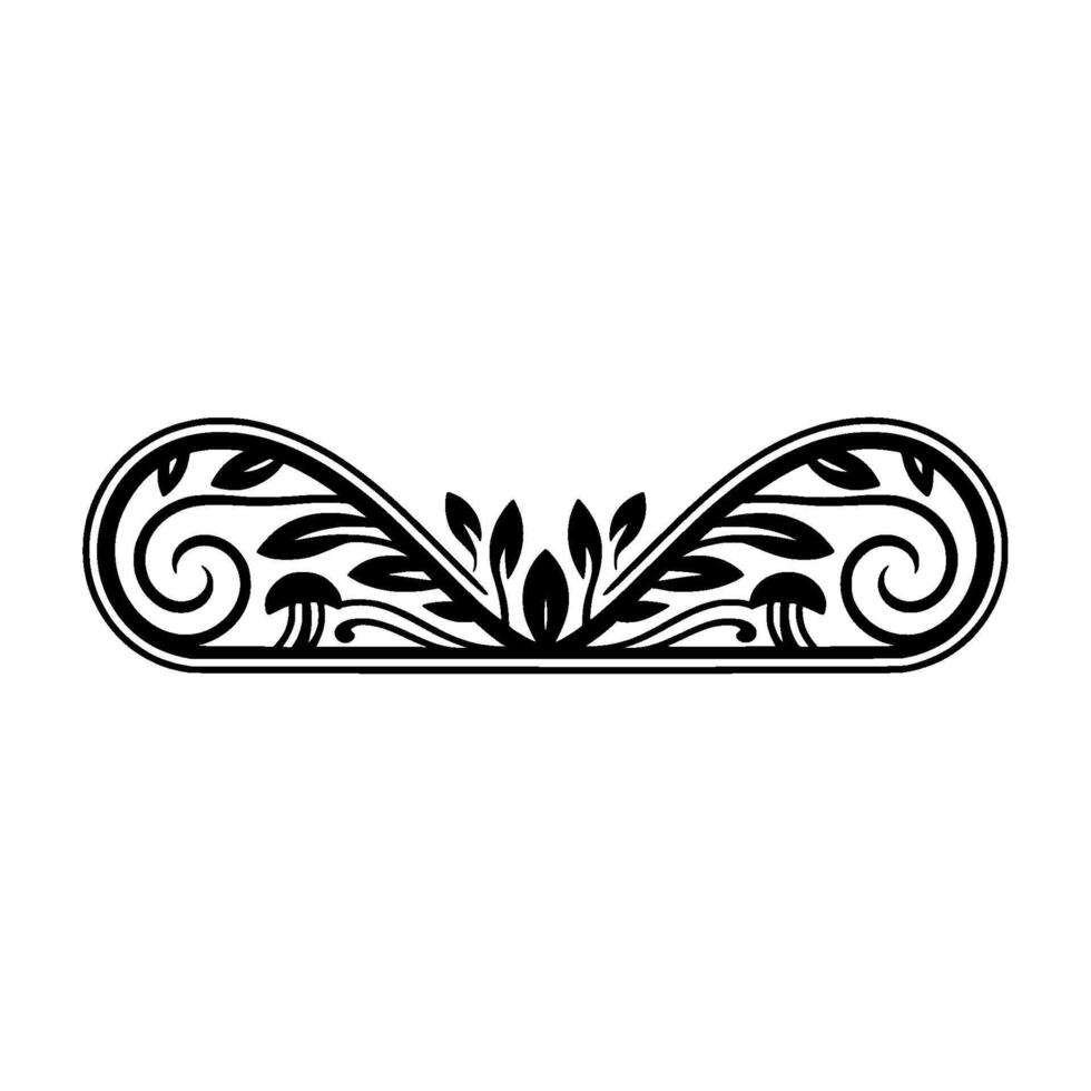 Elegant Floral Ornament, Vintage Element, Decorative - Flourish vector