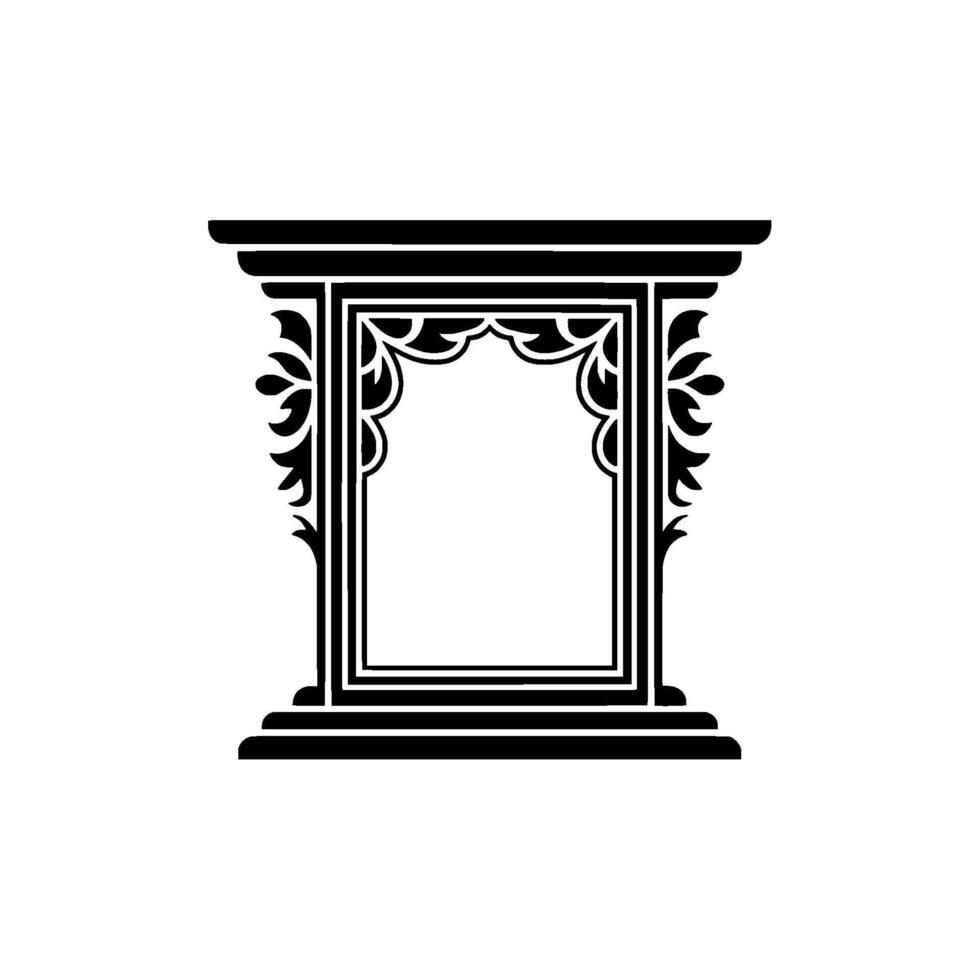 Ornate Frame, Vintage Elegance, Decorative Border vector